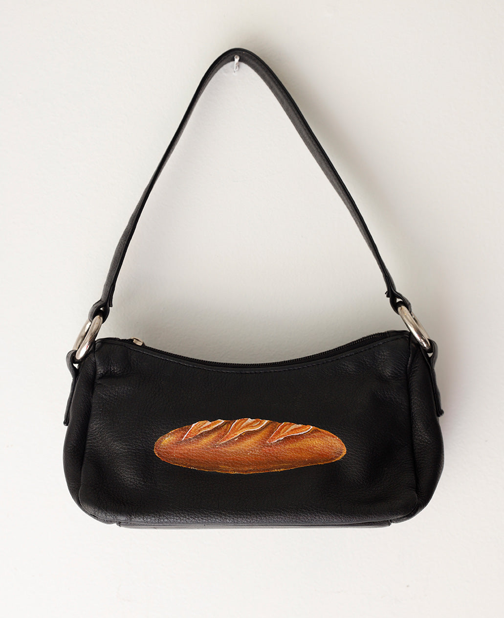 Hand-Painted Baguette Bag