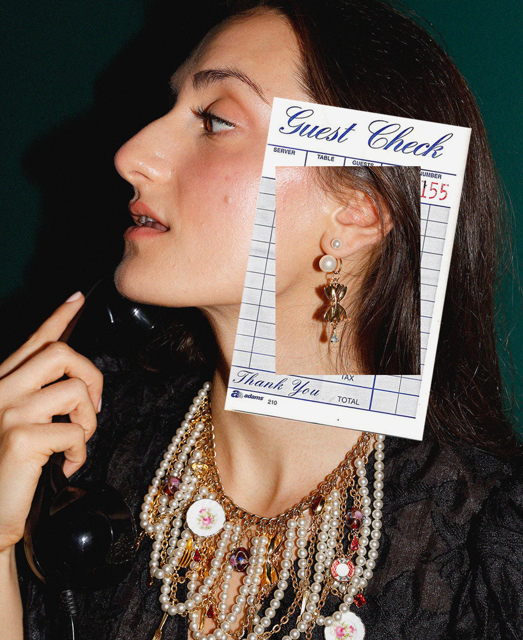 Asymmetrical Burrata Pasta Earrings // HTT x Panache