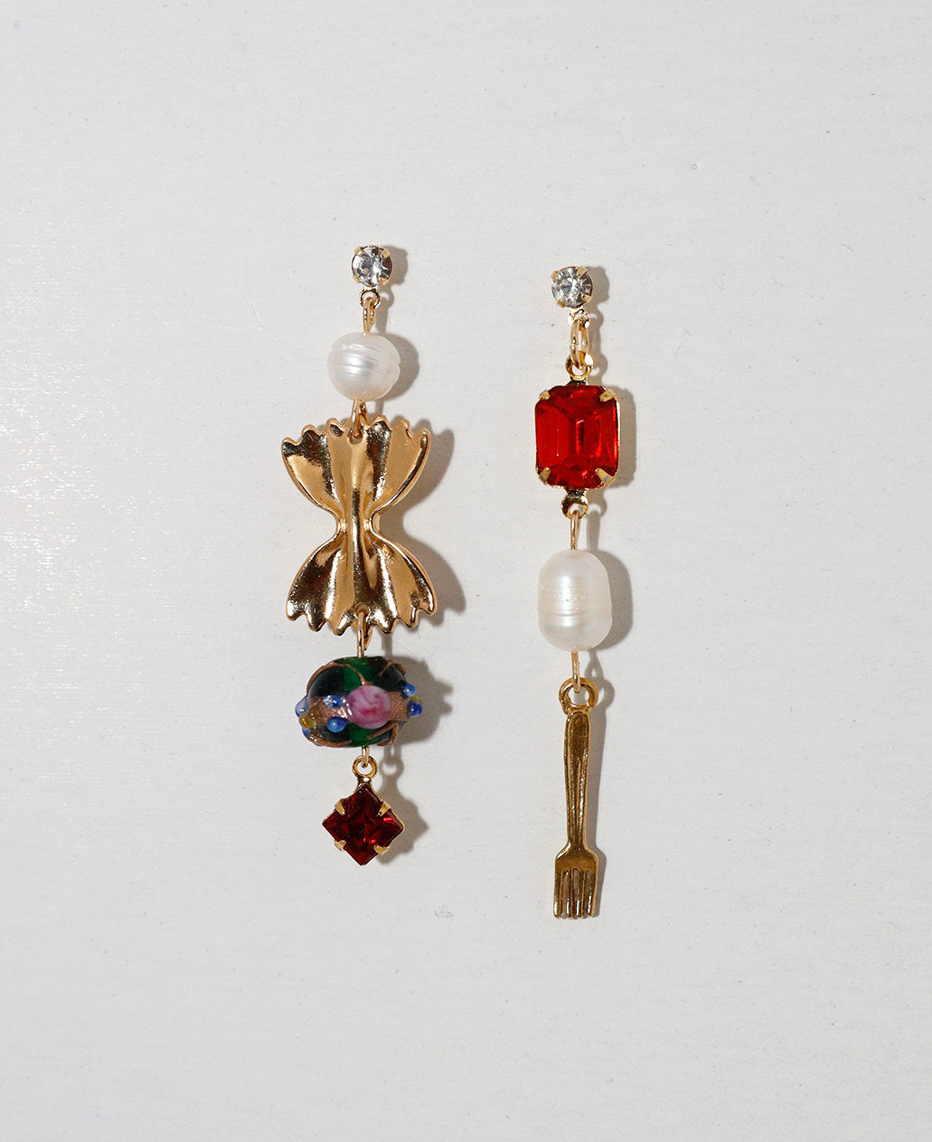 Red Onion Pasta Earrings // HTT x Panache