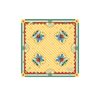 'EuroSummer' 100%  Silk Scarf