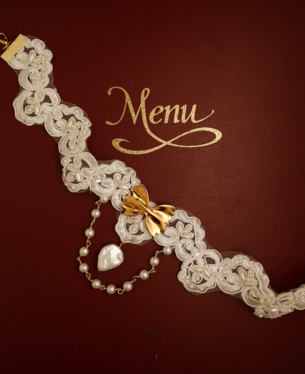 Til' Death Do We Pasta // Lace Pasta Choker
