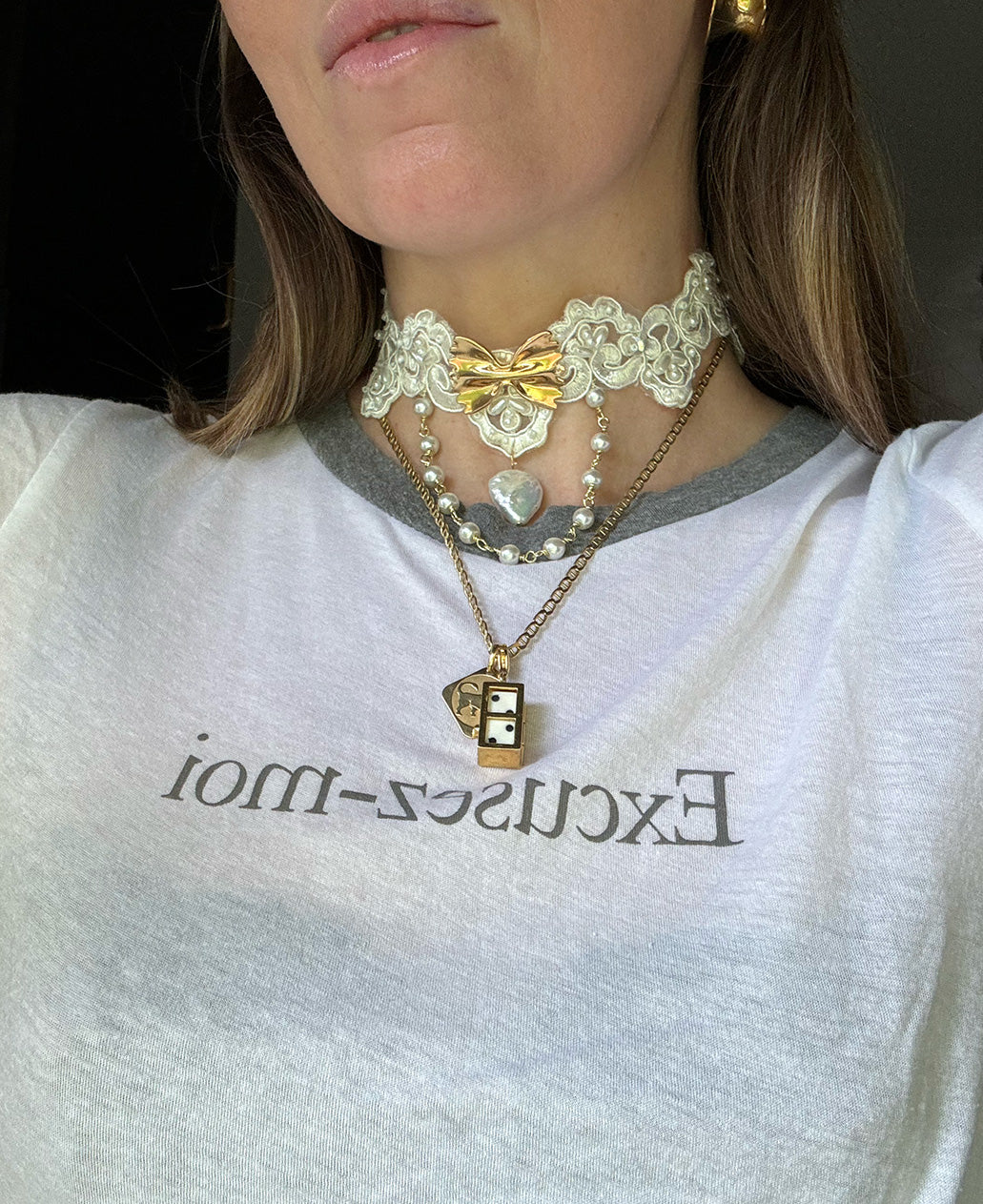 Til' Death Do We Pasta // Lace Pasta Choker