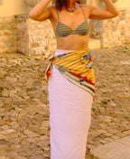 'EuroSummer' 100%  Silk Scarf